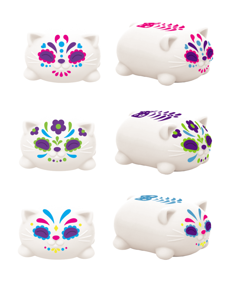 NeeDoh Sugar Skull Cats